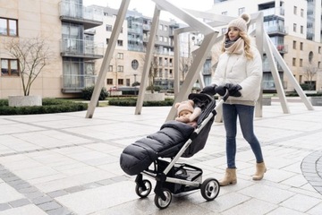 Спальный мешок Zaffiro iGrow 2.0 для коляски Wool Premium Grey + Organic Grey