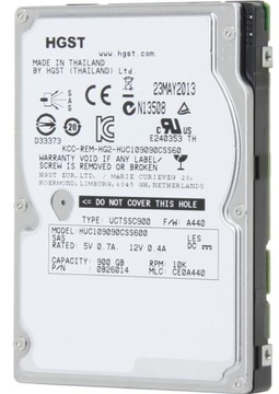 HGST 900GB 6G SAS 10k 64MB 2.5'' HUC109090CSS600