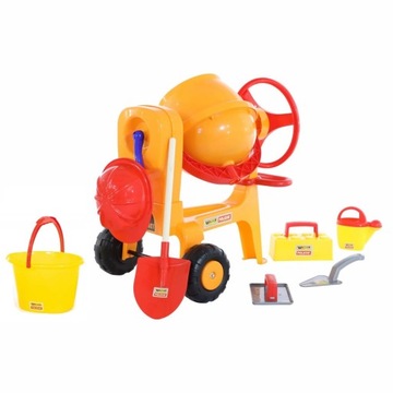 БЕТОНОМИКШЕР ГИГАНТ + WADER POLESIE Набор каменщика XXL