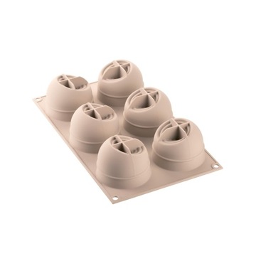 Forma silikonowa do monoporcji 3D - Coccola, 6 szt