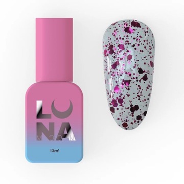Top hybrydowy LUNAmoon Pink z różowymi drobinkami, 13ml