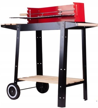 ПОРТАТИВНЫЙ УГОЛЬНЫЙ САДОВЫЙ ГРИЛЬ НА КОЛЕСАХ