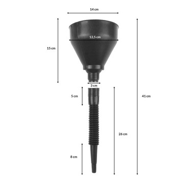 ПЛАСТИКОВОЕ ТОПЛИВО FUNNY, ГИБКИЙ ФИЛЬТ, 2 ЧАСТИ