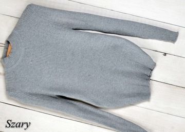 070 CIEPŁY SWETER GOLF STÓJKA PRZYLEGAJĄCY MIX