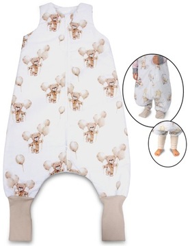 ŚPIWOREK do spania z NOGAWKAMI i SKARPETKAMI 2,5 Tog rozmiar 86-104 M