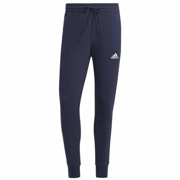 ADIDAS 3-STRIPES IC9406 SPODNIE MĘSKIE DRESOWE GRANATOWE BAWEŁNIANE 3 PASKI