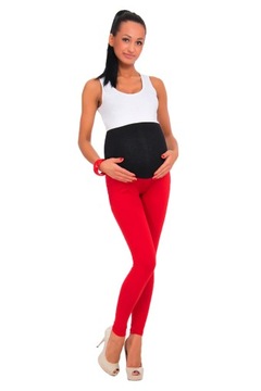 LEGGINSY CIĄŻOWE Z KIESZENIAMI BAWEŁNIANE LCK S