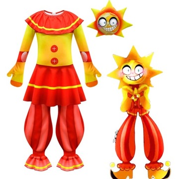 Косплей Аниме Sundrop FNAF Sun клоун одежда для мальчика