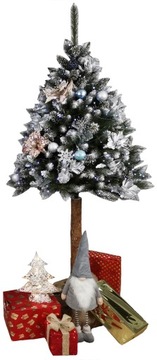 АЛМАЗНАЯ СОСНА 160 СМ ИСКУССТВЕННАЯ РОЖДЕСТВЕНСКАЯ ЕЛЬ НА СТВОЛЕ