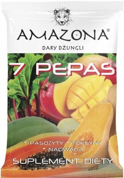 AMAZONA 7 PEPAS PASOŻYTY WATROBA USUŃ OCZYŚĆ JELITA TOKSYNY DETOX ODPORNOŚĆ