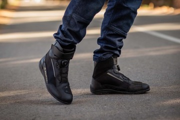 Short Motorcycle Shoes seca Apex Pro Black Black Freebies