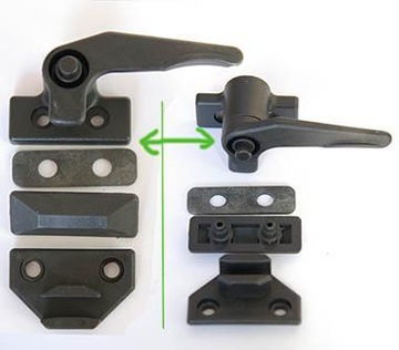 оконная РУЧКА, затвор, защелка для стекла, уплотнитель + блок