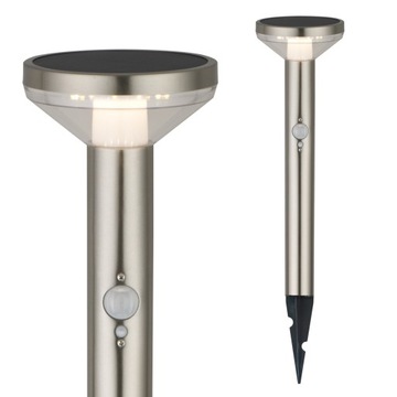 Solarna lampa LED Maclean z czujnikiem 3 tryby wbijana Li-ion 18650 IP44