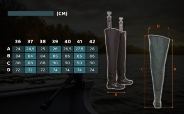 WADERS, молодежные рыболовные кулиски 3Kamido BLACK + сумка р. 41