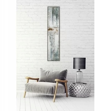 OBRAZ NA PŁÓTNIE W RAMIE 27 X 127 CM ABSTRAKCJA