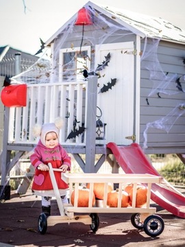 Деревянный садовый домик для детей ТОМЕК + НАБОР гонта антрацитового цвета