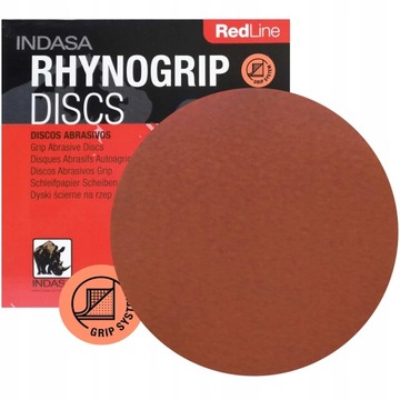 INDASA RED Krążki Ścierne Rzep 150mm P500 50x