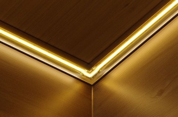 Złączka kątowa do taśm COB LED 8mm łącznik 90° zacisk szybki montaż klikana
