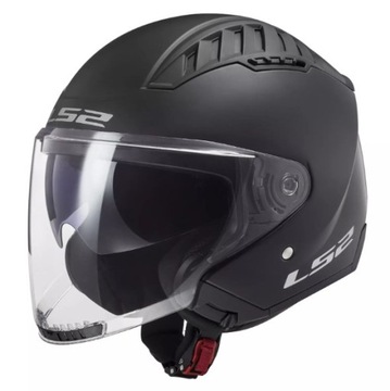 OTWARTY KASK MOTOCYKLOWY LS2 OF600 czarny mat JET r L
