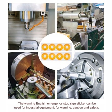 Наклейка с предупреждением об аварийной остановке P