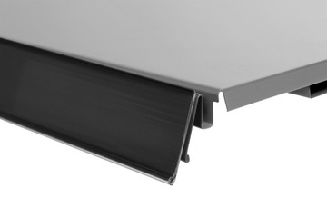 25x LISTWA CENOWA 125 cm przyklejana CZARNA zestaw