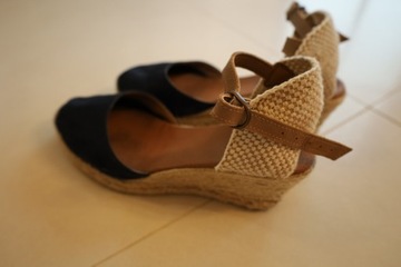 LADY Buty na koturnie Espadryle VELENZIA r.39 Granatowe