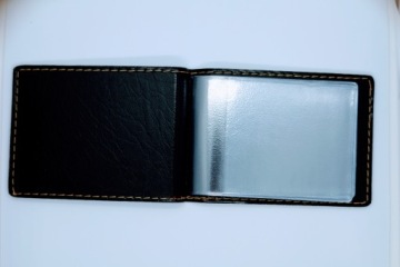 Папка для документов, визитница, коричневая кожа EstetiK