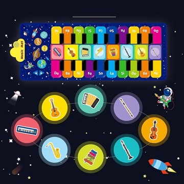 МУЗЫКАЛЬНЫЙ ТАНЦЕВАЛЬНЫЙ КОВРИК ДЛЯ ДЕТЕЙ ДВУХРЯДНЫЕ ПЕДАЛИ ИГРУШЕЧНЫЕ ИГРУШКИ ПОДАРКИ
