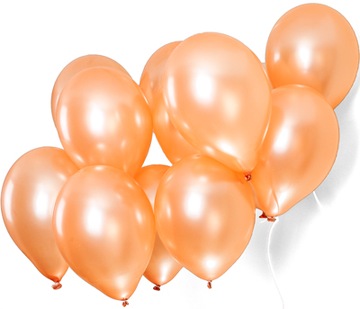 Balony pomarańczowe metalizowane orange DUŻE 20szt