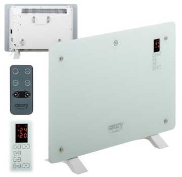 SZKLANY GRZEJNIK KONWEKTOROWY TIMER LCD PILOT