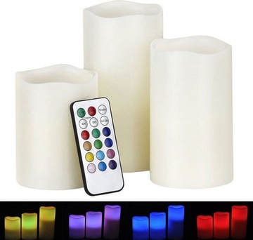 НАБОР ДЕКОРАТИВНЫХ СВЕЧЕЙ С ДИСТАНЦИОННЫМ УПРАВЛЕНИЕМ