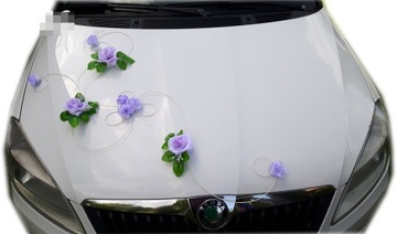 Dekoracja samochodu ozdoby na auto do ślubu 226