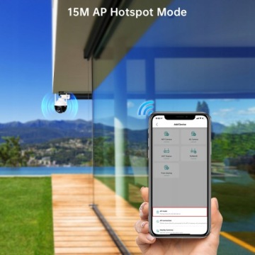 НАРУЖНАЯ ВРАЩАЮЩАЯСЯ КАМЕРА WiFi 5x ZOOM 8MPx 4K