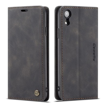 ETUI SKÓRZANE NA KLAPKĘ Z MAGNESEM IPHONE XR