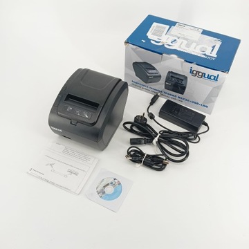 Термопринтер Iggual TP8002 203dpi, черный