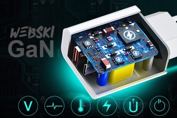 ЗАРЯДНОЕ УСТРОЙСТВО ДЛЯ БЫСТРОЙ ЗАРЯДКИ CUB QC 3 PD GaN