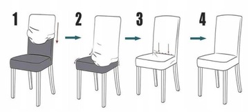 POKROWIEC krzesło KAWOWY uniwersalny GRUBY SUPER