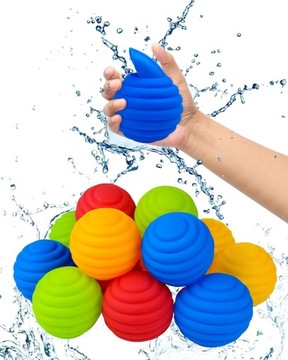 SILIKONOWE BALONY BOMBY WODNE DO BASENU ZABAWKA WODNA DO BASENU 12 SZT