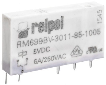 Przekaźnik miniaturowy 1P 6A 5VDC RM699BV-3011-85-1005 Relpol