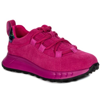 Artiker Sneakersy damskie buty skórzane zamszowe Pink różowe 54C1461 r.38