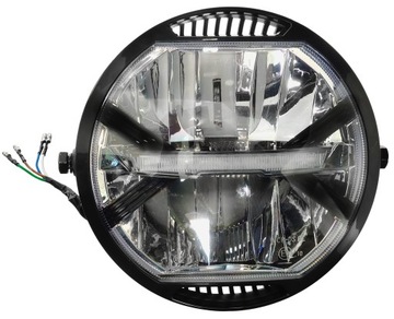 ФАРА МОТОЦИКЛА ПЕРЕДНЯЯ ФОНАРЬ СВЕТОДИОДНАЯ СЕРТИФИКАЦИЯ