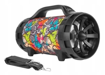 Głośnik karaoke BT mikrofon FM USB AUX Rebel