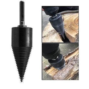 СВЕРЛО КОНИЧЕСКОЕ 32ММ+42ММ ДЛЯ РАСКОЛИВАНИЯ ДРЕВЕСИНЫ С РУЧКАМИ