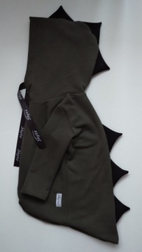Bluza dino ocieplana khaki 92