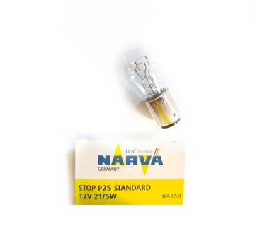ŻARÓWKA P25 BA15D 12V/21/5W (STOP) 10SZT