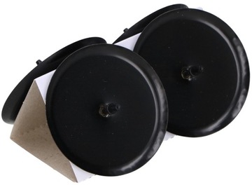 CZARNE PODSTAWKI POD ŚWIECZKI DEKLE ŚWIĘTA 6CM 4SZ