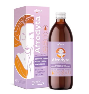 EkaMedica Efime Afrodyta suplement diety z kolagenem i biotyną sok 500ml