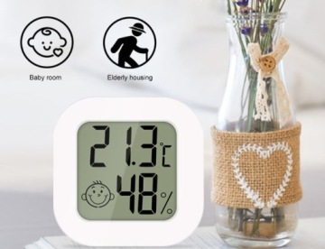 Термометр-гигрометр Электронный цифровой ЖК-дисплей