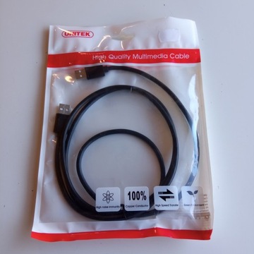 Kabel Unitek Y-C442GBK USB2.0 AM-AM 1,5m