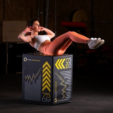 Skrzynia Plyometryczna Miękka Do Ćwiczeń Fitness Treningu Crossfit